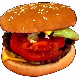 067 - Burger de bœuf 125 g avec Frites