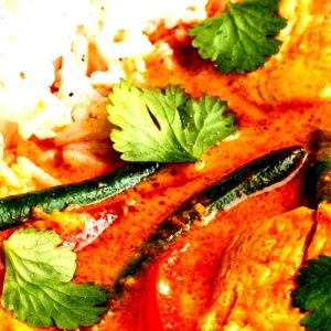 105 - Curry rouge thaï et riz