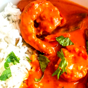 103 - Madras crevettes curry & riz