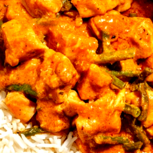 104 - Rogan josh curry poulet & riz